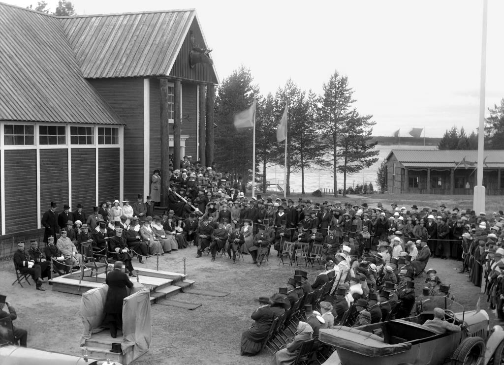 Lulea Stad 300 Ar Tal Av Borgmastare A E Fagerlin Till Kung Gustav V Pa Jubileumsutstallningen 1921